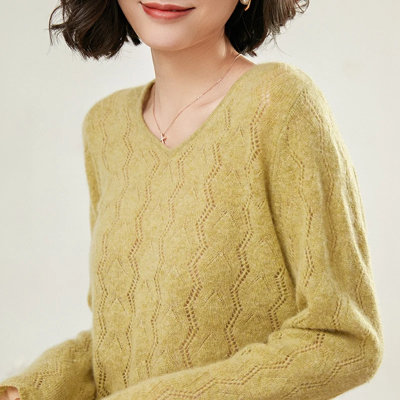 Hot Sale Fashion 2020 V-Neck 100% Cashmere Sweater