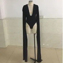 Сексуальное сценическое боди с глубоким v-образным вырезом для ночного клуба, вечерние костюмы для танцев, женская одежда для певицы, DJ DS