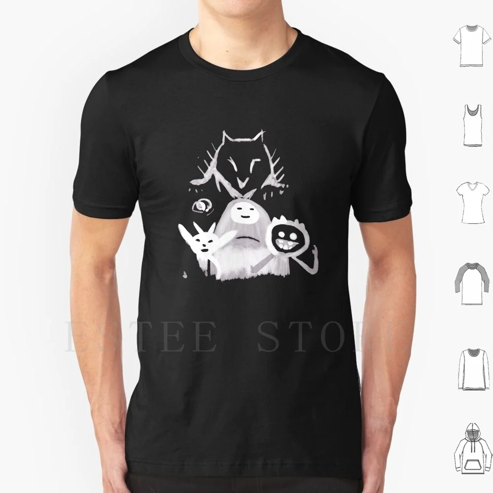 Maglietta Ori E Amici Fai Da Te Big Size 100% Cotone Amicizia Ori E The Blind Forest Ori Kuro Naru Forest Green Hug Game Gamer