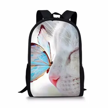 

HYCOOL Kids School Bags Funny Animal Cat Leopard Print Fashion Children Book Backpack Primary Schoolbag for Boys Girls Rucksack