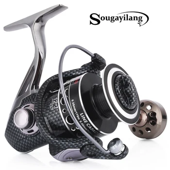 

Sougayilang Spinning Fishing Reel 12+1Ball Bearing 2000-7000 Series Fishing Reel Boat Rock Carp Fishing Coil Reel Wheel De Pesca