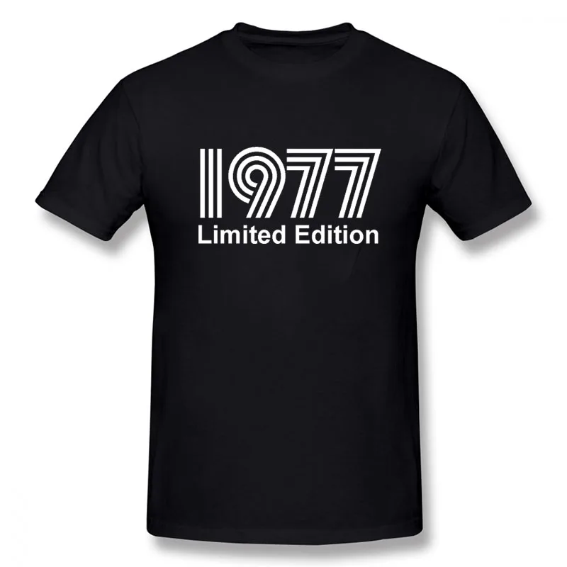 

1977 Limited Edition Cool Funny T Shirt Men Short Sleeves Hip Hop Vintaged O-Neck Cotton T Shirts