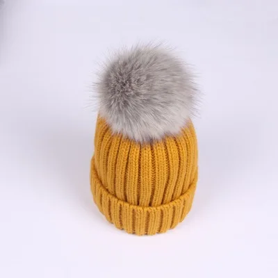 Новое поступление модные дикие волосы мяч шляпа осень и зима теплые Милые Удобные противошумные наушники темпераментная высокая эластичность вязаная шапка - Цвет: Цвет: желтый