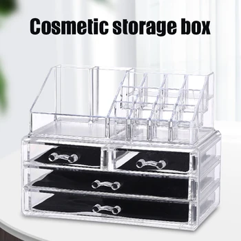 

Makeup Cosmetic Storage Organizer for Jewels Hair Accessories Bathroom Counter Transparent Drop Shipping