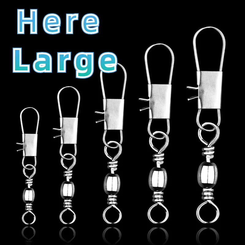 50Pcs-Bag-Stainless-steel-swiv