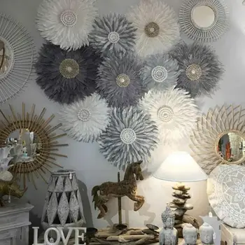 

Nordic Macrame Tapestry Wall Hanging Nature Feather and Shell Tapestry Bohemian Decor Room Decoration