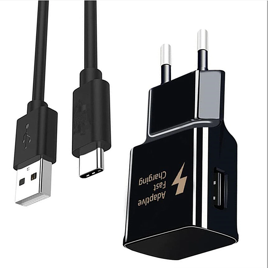 Быстрое зарядное устройство EU QC 3 0 4 usb type C кабель для быстрой зарядки Samsung S10 A50 A20E