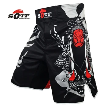 

SOTF Beijing Features Face breathable cotton boxer shorts mma sports training thai boxing mma fight sho rts fight shorts shorts