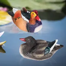 Креативная Смола плавающая статуя утки открытый сад пруд декоративная Милая утка скульптура для домашнего стола садовый декор, украшение