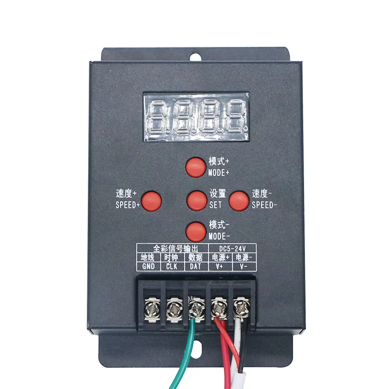 

SZYOUMY 20pcs T-500 WS2811 WS2801 LPD6803 Mini Intelligent RGB LED Controller For 5050 Magic Dream Color RGB LED Strip Module