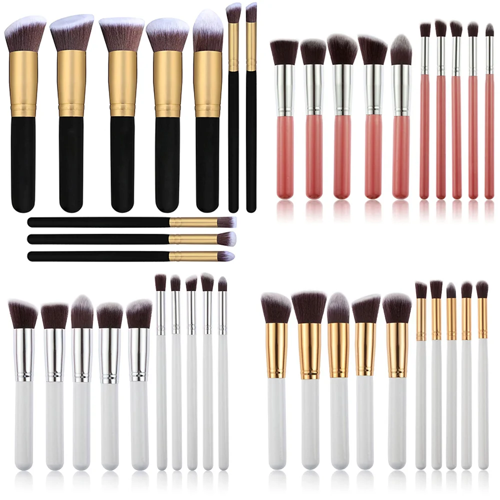 

sell well 10pcs Makeup Brushes set Professional Powder Foundation Eyeshadow Make Up Brushes Cosmetics Soft Synthetic Hair