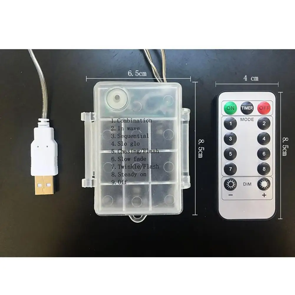 Usb 50/100 светодиодный гирлянда-гирлянда, гирлянда, подсветка, гирлянда, водонепроницаемая, Рождественская, уличная, дистанционное управление, свадебное освещение