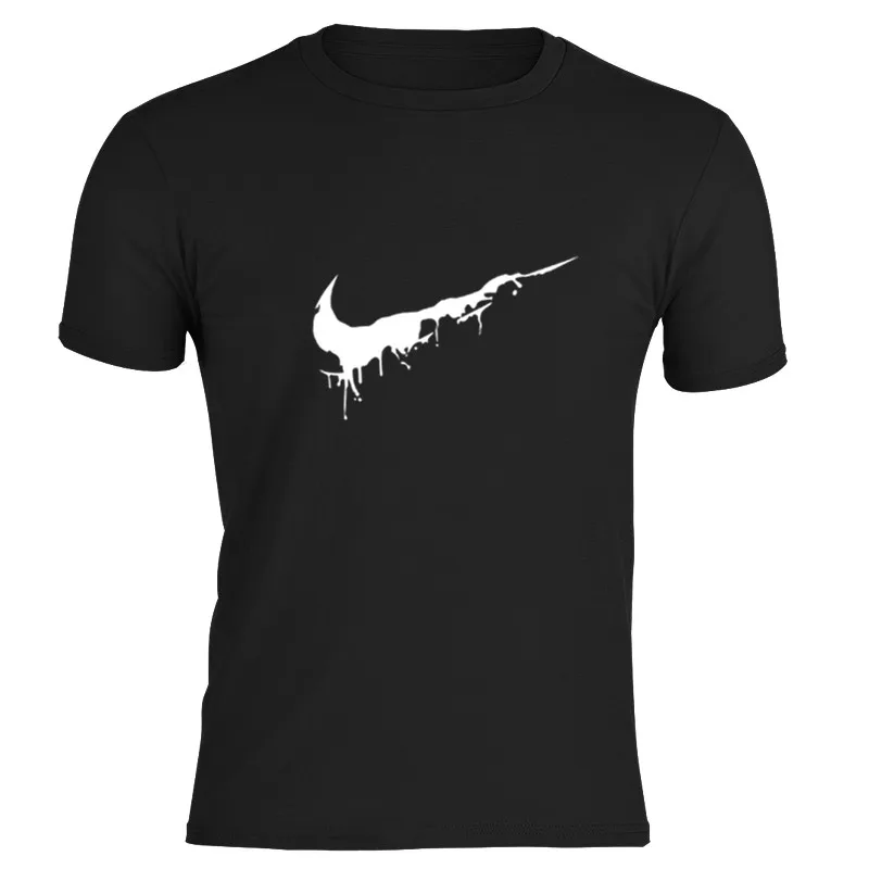 

Brand 2019 Summer T Shirts Mens Tshirt COTTON Short Sleeve Male Tight T-shirt Round Neck S M L3XL Streetwear Casual Print Tees