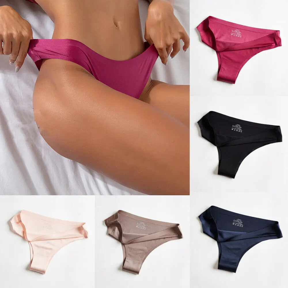 Underwear Womens Panties Lingerie Seamless Elastic G-string Ultra Soft 