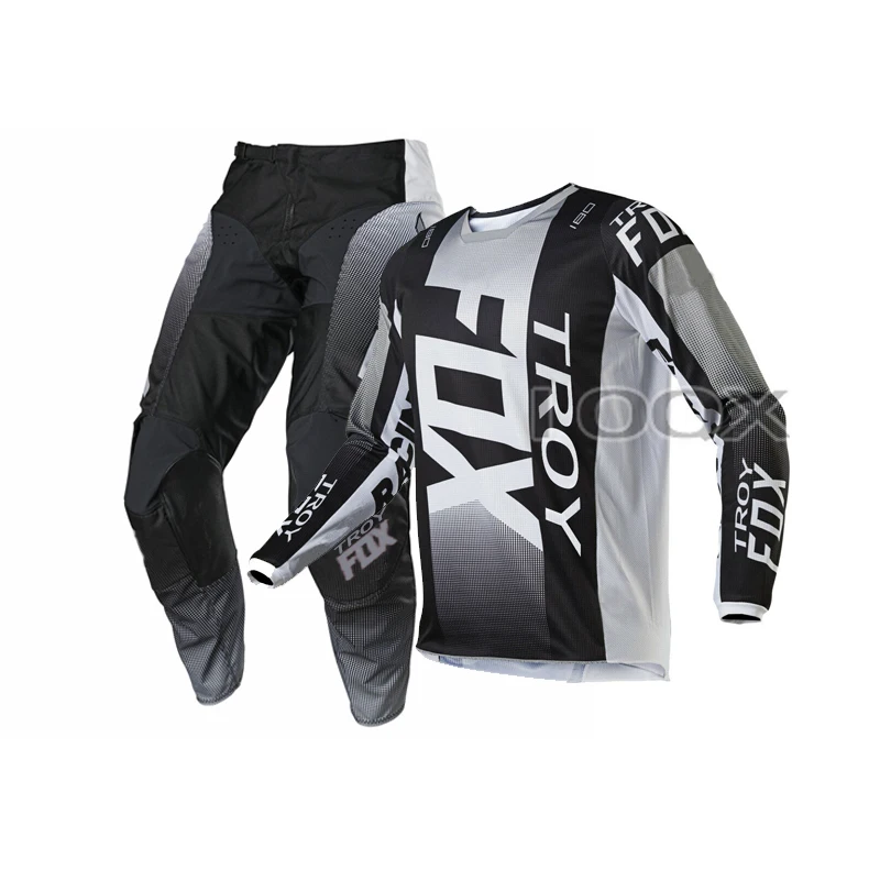

2021 Troy Fox 180 Oktiv Jersey Pants Motocross Motorbike Racing Suit Mountain Bicycle Offroad Gear Set