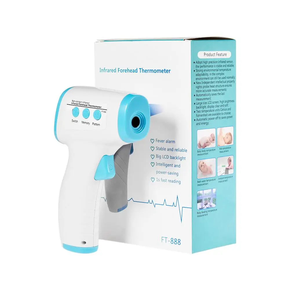 

Thermometer Forehead Digital Infrared Temporal Thermometer for Babies Kids Adults Instant Accurate Reading