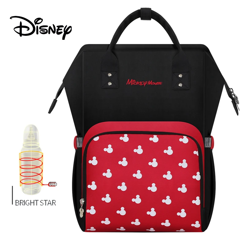 9 Disney USB пеленки сумка рюкзак мумия Материнство/подгузник мешок. Детская сумка, дорожная сумка для кормления с Микки Маусом. Сумка для ухода за ребенком. Водонепроницаемая сумка - Цвет: 9