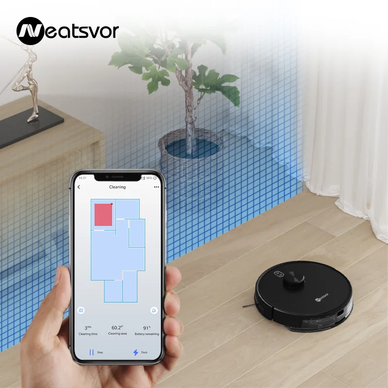 Neatsvor X600 4000pa Laser Navigation Robot Vacuum Cleaner ,app Virtual  Wall,breakpoint Cleaning,draw Cleaning Area,mopping Wash - Vacuum Cleaners  - AliExpress