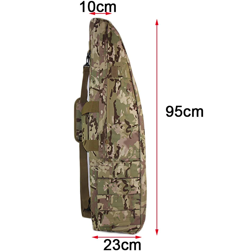 Tactical Military 70 95 120cm Rifle Gun Bag Case Backpack Waterproof Airsoft Rifle Shoulder Backpack Shooting Hunting Bag Pack - Цвет: 95cm cp