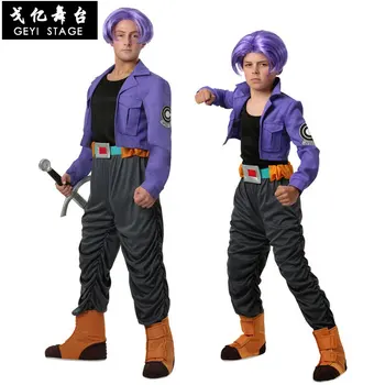 

Anime New Men's Dragon Ball Z Super Saiyan 2 Torankusu Cosplay Costume Trunks Outfit Adult Kids Men Halloween Costume