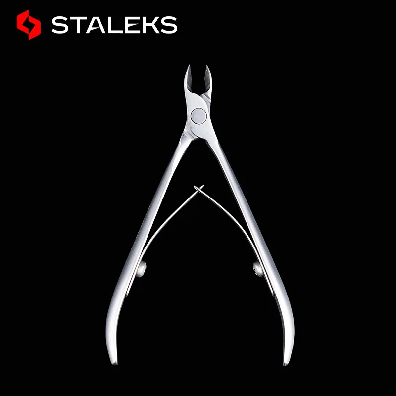 STALEKS NS-10-5B Nail Cuticle Scissors 5mm Blade Edage Stainless Steel Toenail Clipper Cutter Dead Skin Trimmer Nail Art Tools