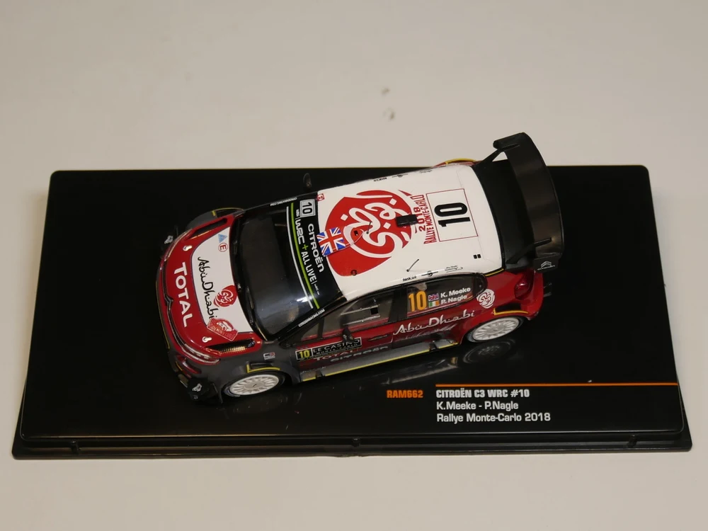 Ixo 1:43 Citroen C3 WRC#10 K, Meeke P. Nagle Rallye Monte-Carlo RAM662 литой модельный автомобиль