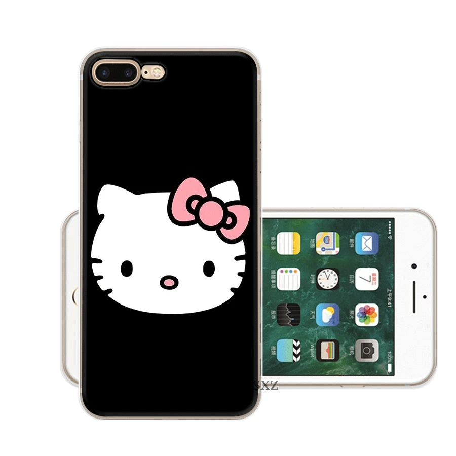 Чехол для мобильного телефона iPhone Apple XR X XS Max 6 6s 7 8 P Lus 5 5S SE Shell прекрасный розовый hello kitty Защита Мода - Цвет: H4
