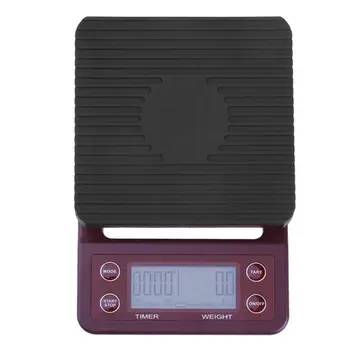 

3kg/0.1g 5kg/0.1g Drip Coffee Scale With Timer Portable Electronic Digital Kitchen Scale High Precision LCD Scales