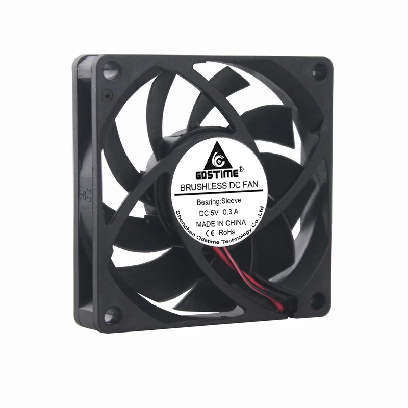 1 шт. Gdstime 70 мм 70x70x15 7015s 2Pin 5V DC бесщеточный вентилятор охлаждения|cooler storage|fan impellercooler