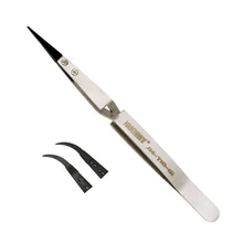 1 шт. электронный длинный острый наконечник из нержавеющей стали пинцет изогнутый пинцет с кончиком ремонт телефона антистатический Пинцет Инструменты аксессуар