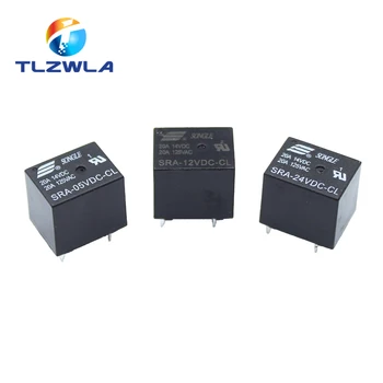 

10Pcs 5V 12V 24V 20A DC Power Relay SRA-05VDC-CL SRA-12VDC-CL SRA-24VDC-CL 5Pin PCB Type In stock Black Automobile relay