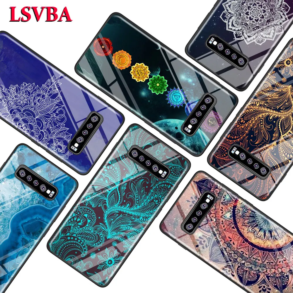 

Mandala Chakra Yoga for Samsung Galaxy Note 10 9 8 Pro S10e S10 5G S9 S8 S7 Plus Super Bright Glossy Phone Case Cover