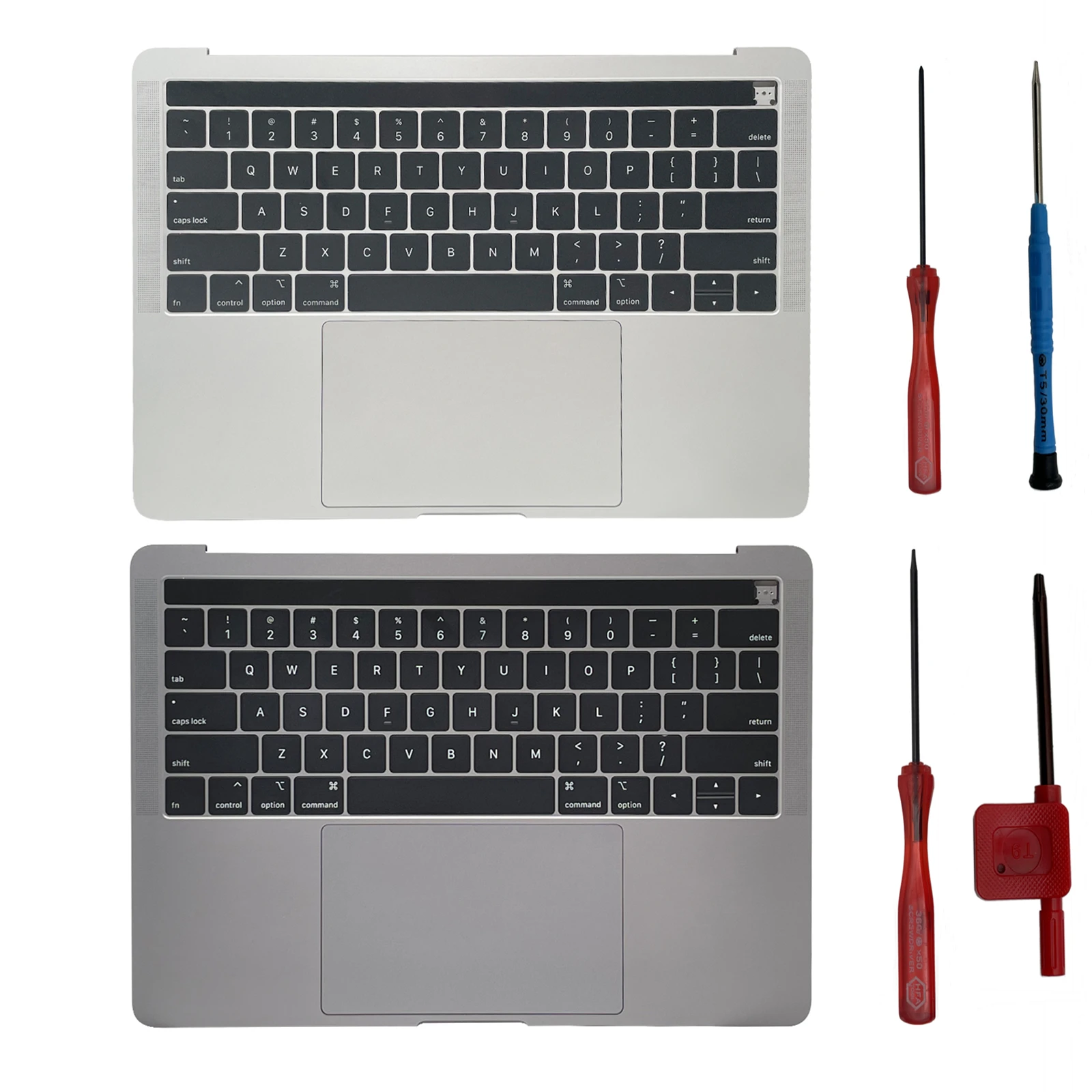 

661-13159 чехол + клавиатура + аккумулятор + трекпад серый для MacBook pro Retina A1989 2018 2019 чехол для рук с клавиатурой США