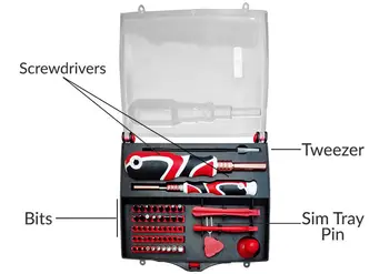 

56Pcs Screwdrivers Bit Set Phone Laptop Repair Security Tool Kit Multi Function