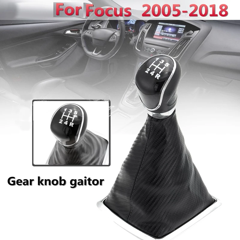5 скоростей Ручка переключения передач крышка для Ford Focus 2005-2008