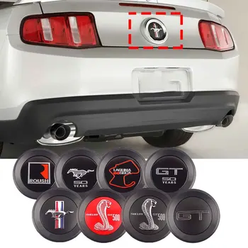 

3D Horse Style Car ABS Rear Back Emblem Badge Sticker 50 Years Shelby GT500 Roush Laguna Seca for Ford Mustang 2010 Up +