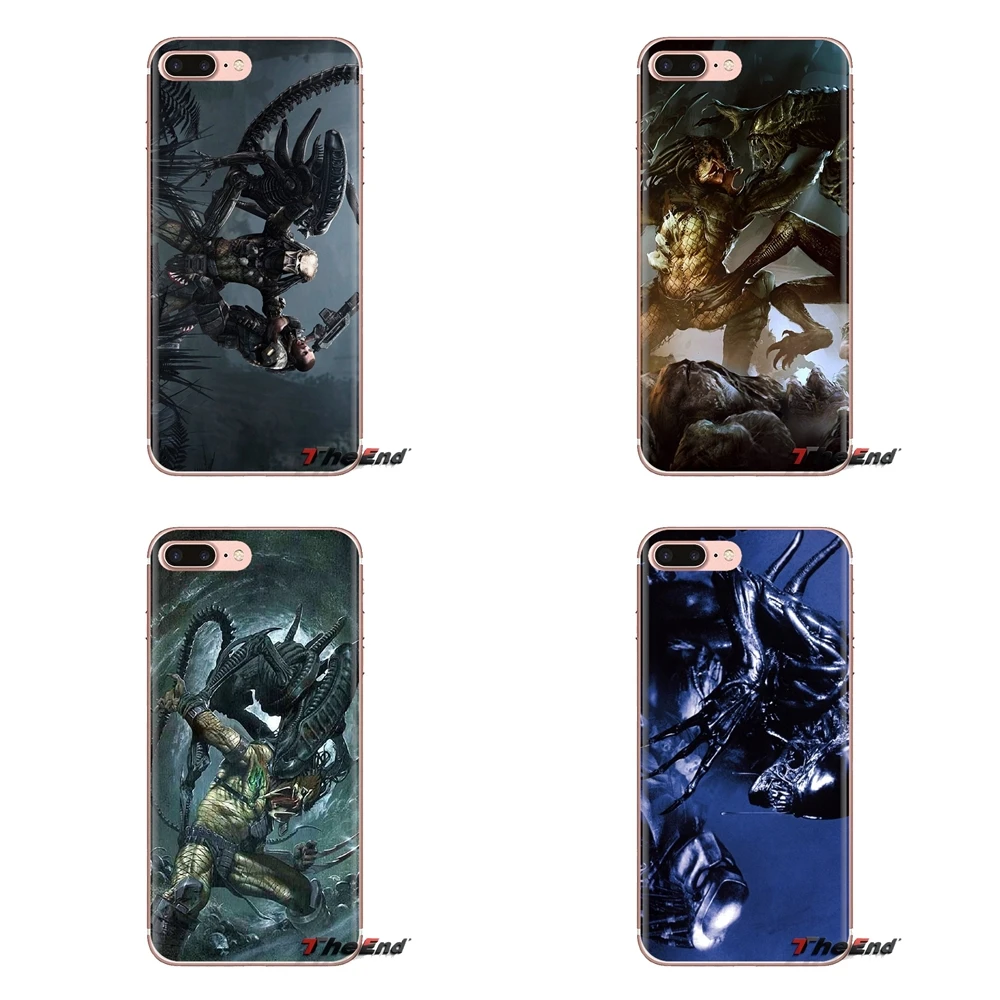 For Samsung Galaxy A3 A5 A7 A9 A8 Star A6 Plus 2018 2015 2016 2017 alien vs predator Hunter logo Transparent Soft Shell Covers |