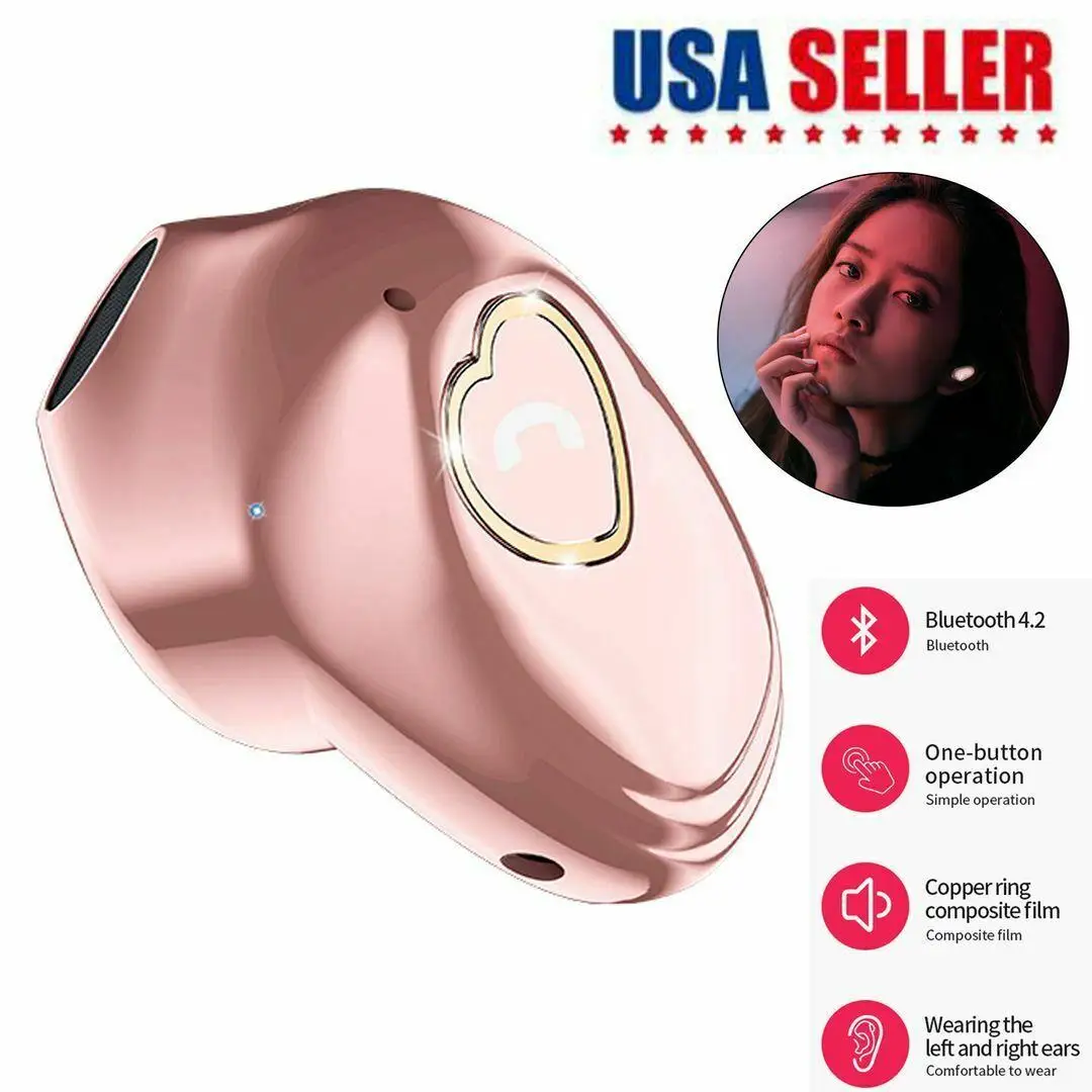 Universal Wireless Earphone Bluetooth Headset Handsfree Earbud with Mic for iPhone Samsung Note 10 9 8 5 LG V40 V30 V20