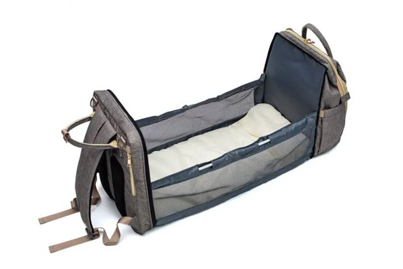 MOTOHOOD Mother Diaper Bags For Mom Multifunctional Nappy Bag Bed Backpack For Women Waterproof Mother Bag Baby Bags (16)