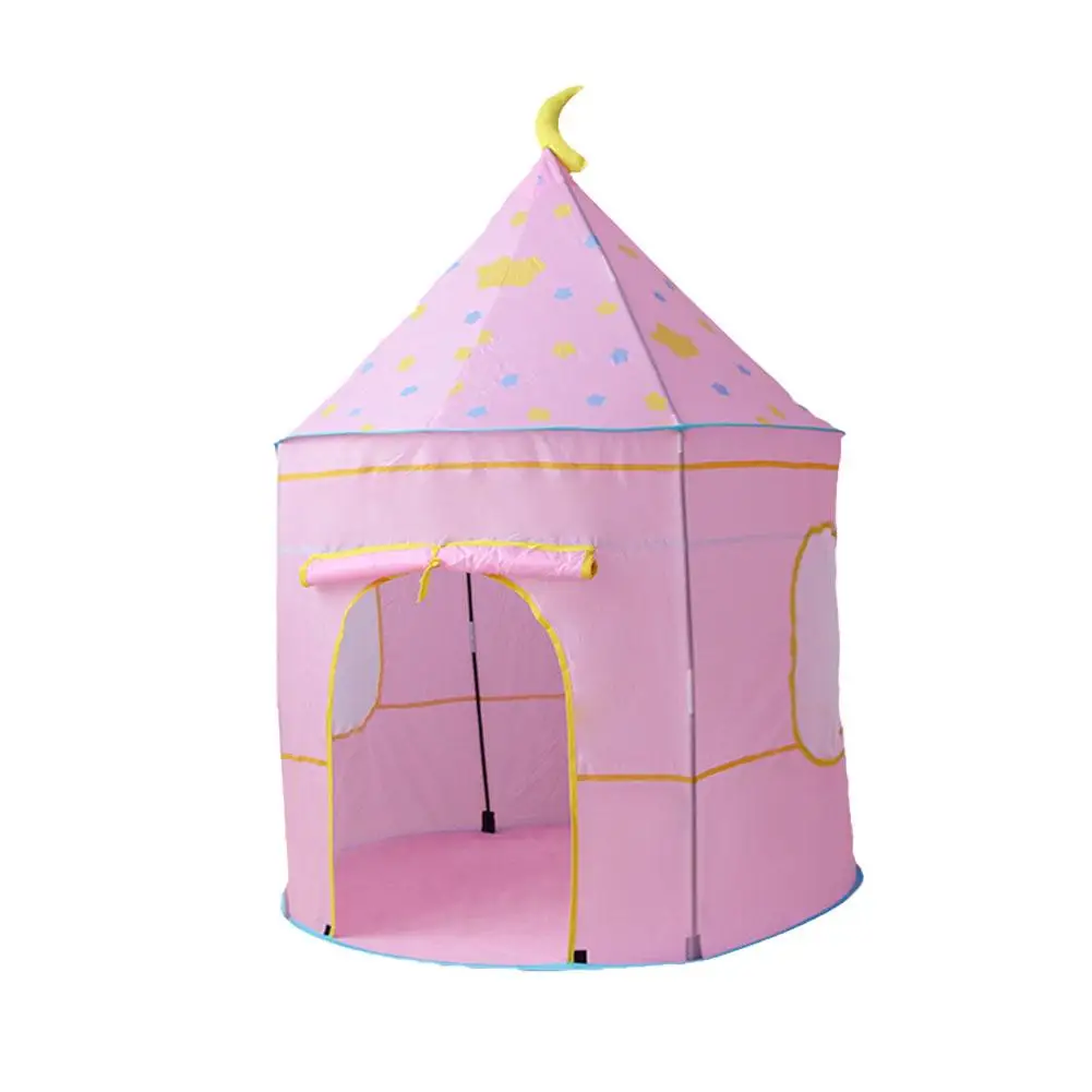 1pc Kids Play Tent Toys Portable Foldable Princess Castle Children Kids Game Play Tent Girl Indoor Outdoor Castle Teepee Tent