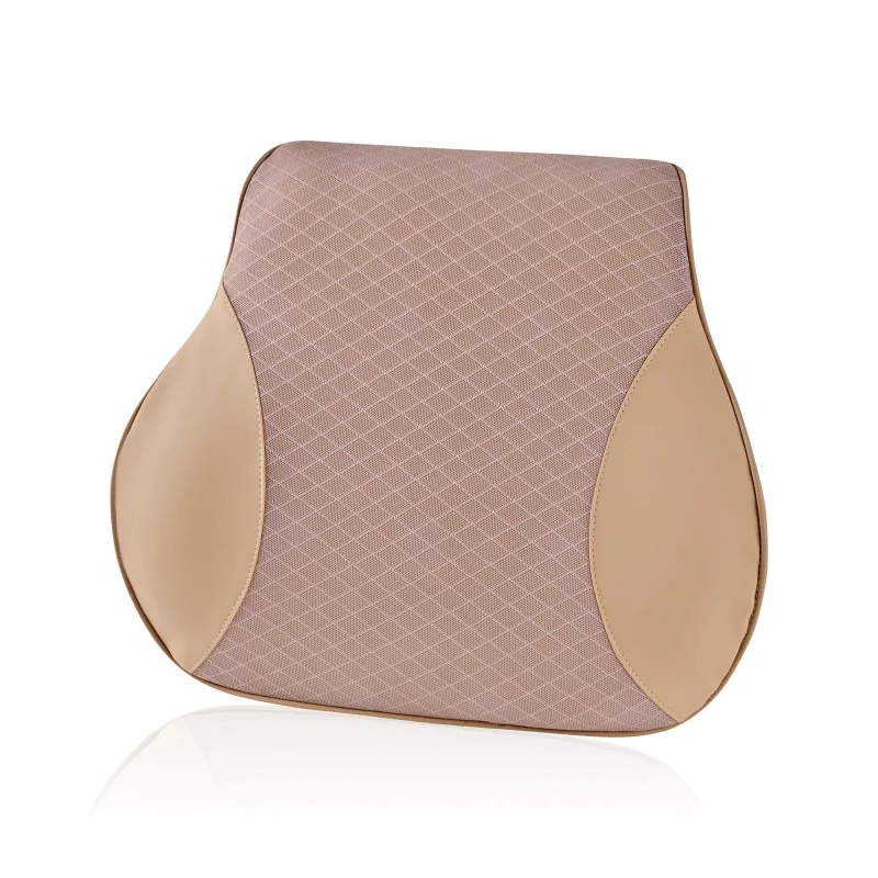 beige waist Многофункциональная автомобильная подушка для поддержки сидения s на спине и подголовник с эффектом памяти для шеи, поясничная поддержка спины, аксессуары для интерьера - Цвет: beige waist
