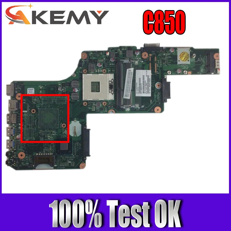 Материнская плата AKEMY V000275070 для ноутбука TOSHIBA Satellite C850 материнская 6050A2491301 SLJ8E DDR3 |