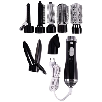 

7-In-1 Multi-Function Hot Air Brush Styler Electric Hair Dryer Hair Dryer Hair Straightener Modeling Tool EU Plug