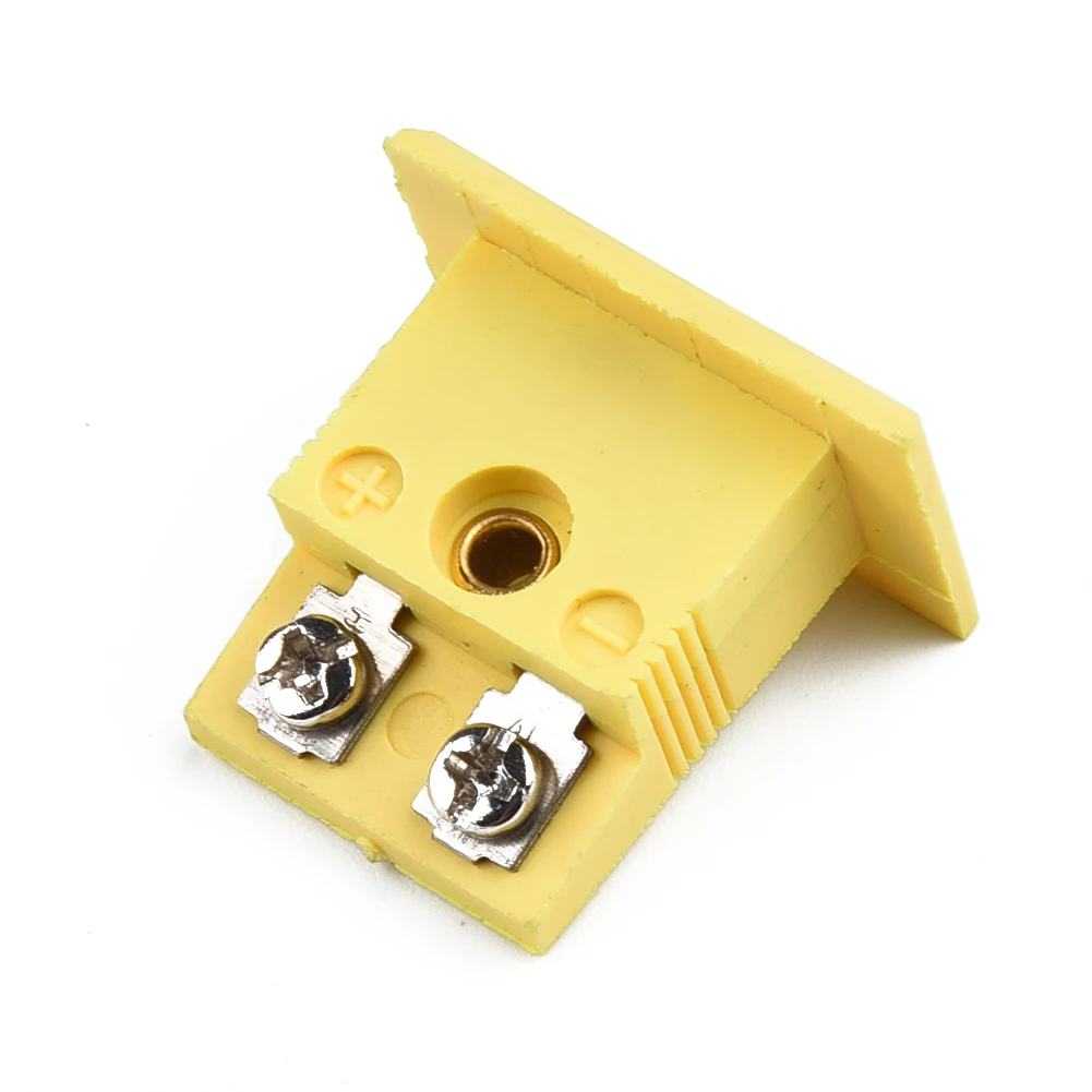 

Yellow Thermocouple Socket Shell Plug Adaptor Mini Universal K-Type Miniature Panel Alloy Connector Nylon Plastic