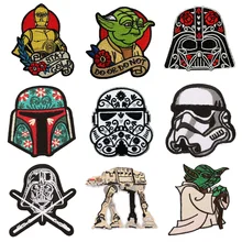 Звездные войны нашивки значки нашивки для одежды с железной передачей Пользовательские аппликация Ткань Вышитые Шитье вышитые наклейки