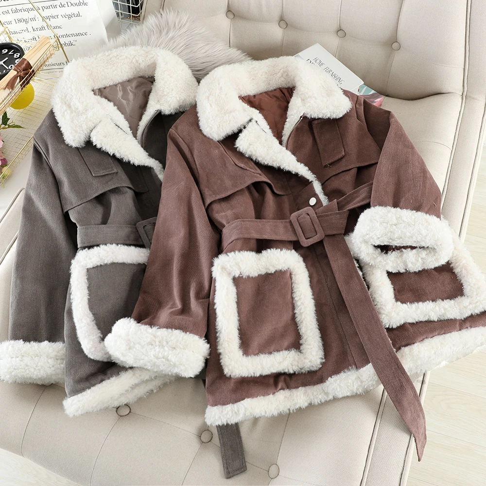 Новая модная женская одежда хлопковая одежда зимние женские куртки и пальто D631