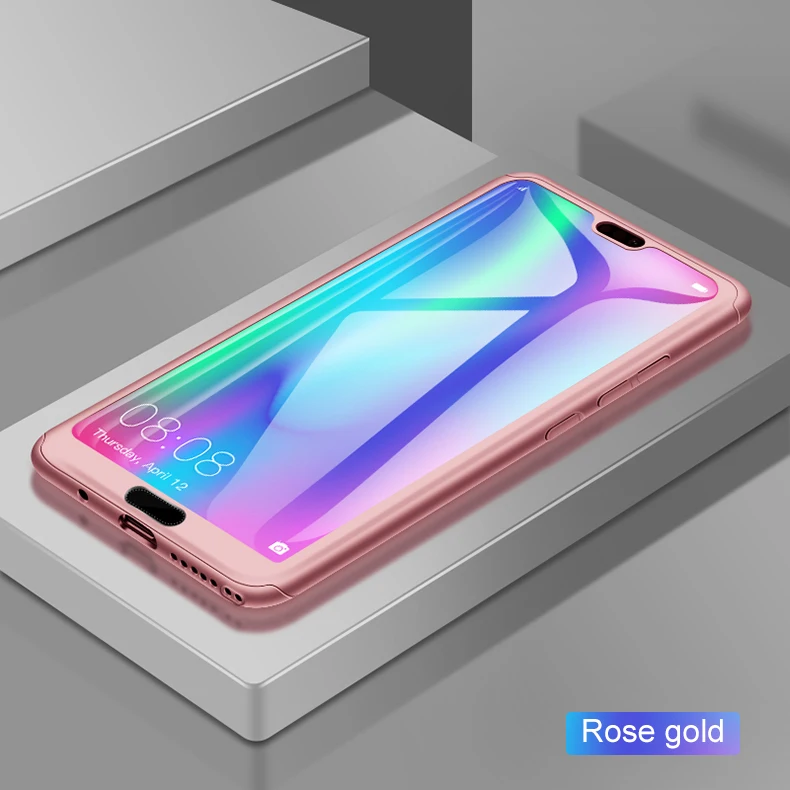 360 Full Protection Phone Case For Huawei P40 Lite Pro  Back Cover Case With Glass (9)