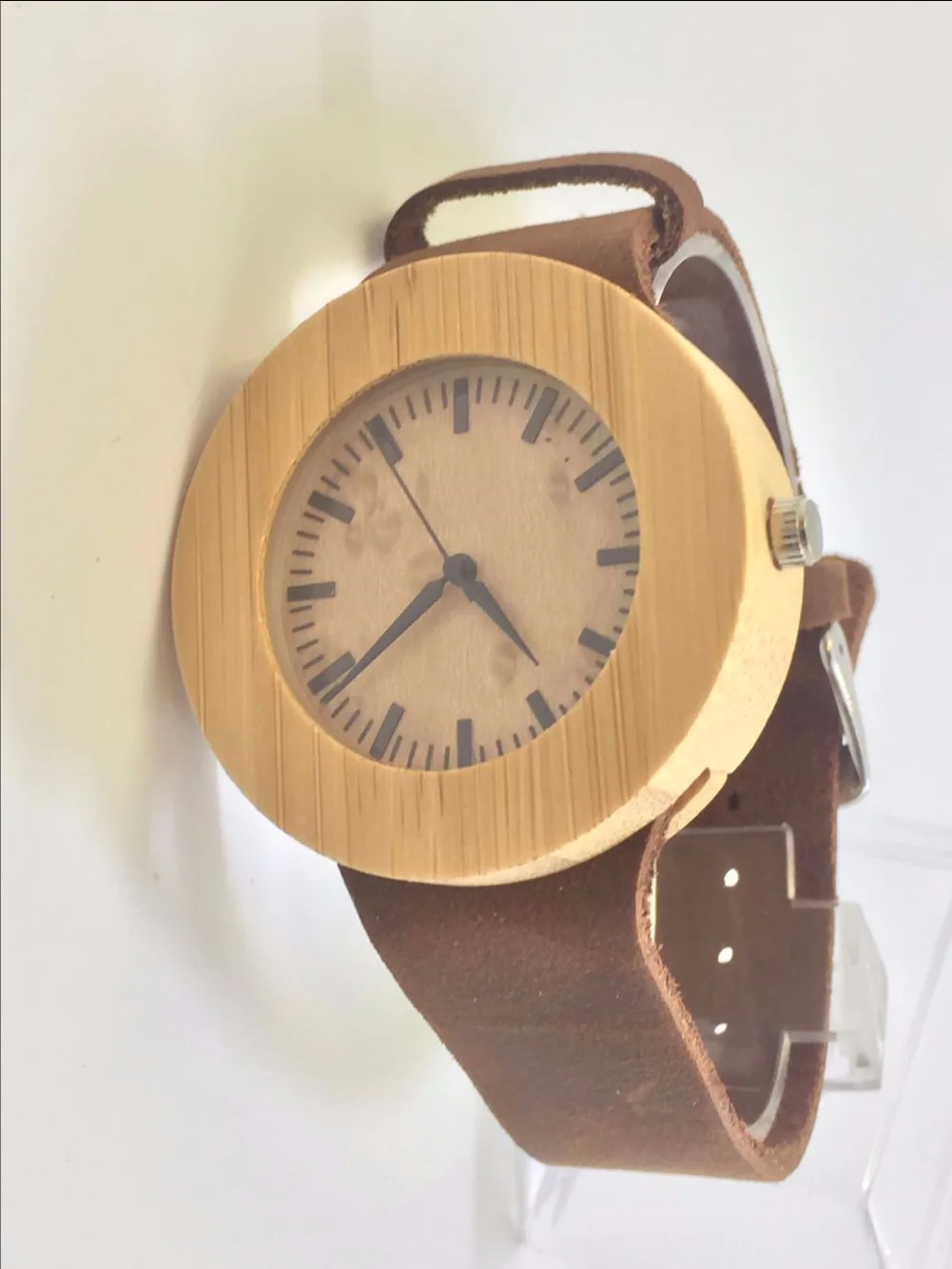 

Koenve Kahn for Shiny Side Wooden Quartz Leather Belt Wood Table Maple