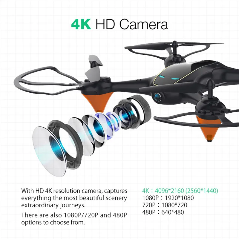 Eachine E38 WiFi FPV RC Дрон 4K камера оптический поток 1080P HD Двойная камера воздушная видео RC Квадрокоптер самолет Квадрокоптер игрушки