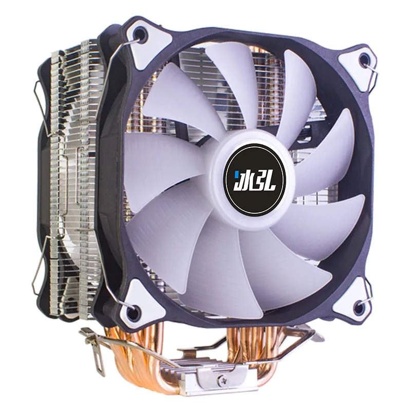 Cpu Cooler Fan Pwm 120 mm Heat-pipe com Rgb Ventiladores de Refrigeração para Intel Lga 775 115x1200 1366 e Amd Am4 Am3 Mais X79 X99 X299 2011 - Imagem 2